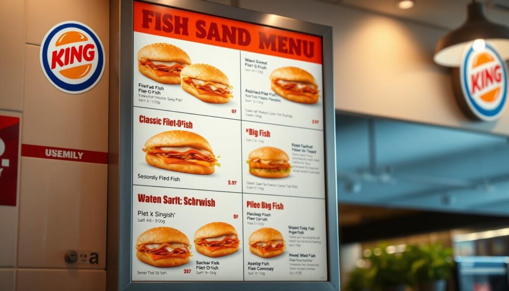 burger king fish sandwich menu