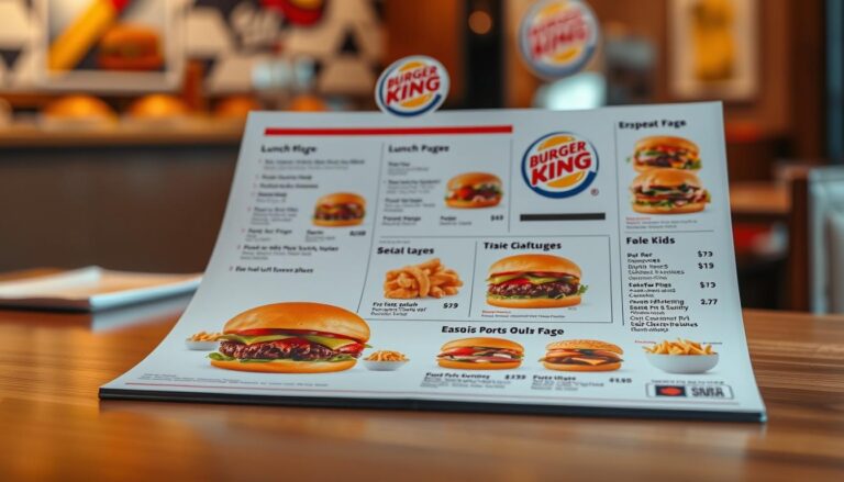 burger king lunch menu with prices