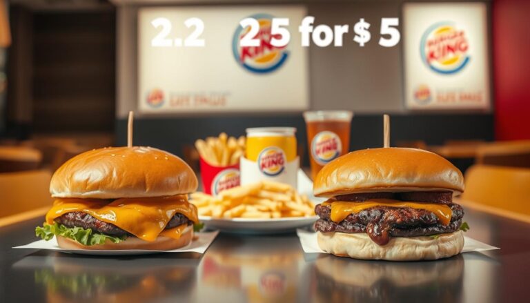 burger king menu prices 2 for $5