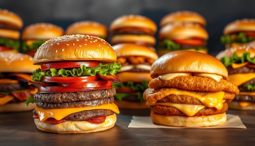 types of burgers at Burger King